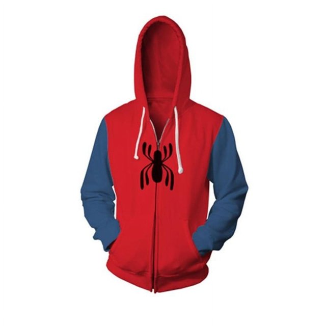 Cardigan à Capuche à Fermeture Éclair Animation Cosplay Impression Numérique 3D Printemps et Automne Vêtements de Douleur