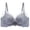 Grey, variant on Women's Lifting Sweetheart Milk Lace Thickened No Steel Ring Push Up Bra for Small Chest Women Push Up Bralette Seamless Bras Full Coverage Bra, Size 34