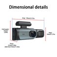 thumbnail image 3 of HLONK Dash Cam 1.97inch HD 1080P Front Inside Rear 3 Channel Car Camera Recorder with Night Vision 130° Wide Angle View Continuous Loop Recording Motion Detection G-Sensor 32GB Support N, 3 of 9