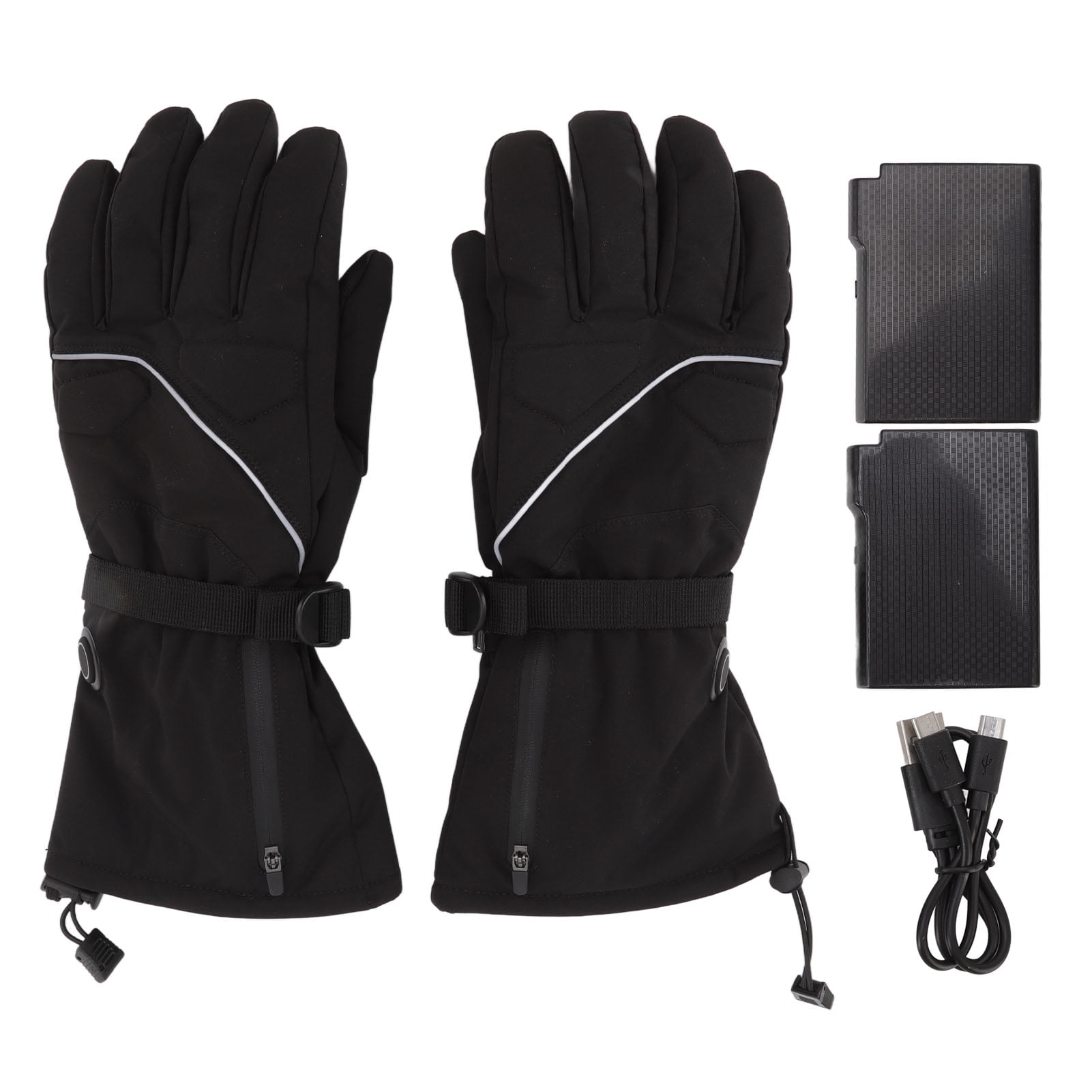 Gants Chauffants USB Rechargeables Pour Homme Et Femme - Gants Électriques Chaleur Doigts Et Dos, Écran Tactile, Idéal Randonnée, Ski, Cyclisme