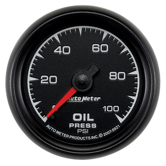 Auto Meter 5921 ES 2-1/16 0-100 PSI Mechanical Oil Pressure Gauge