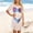 Hot Pink, variant on Women's Funny Bikini Shirt Cover up Short Sleeve Baggy T Shirt Dress Cute Bikini Print Swimwear Red XL