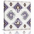 thumbnail image 2 of Purple Wall Art Painting on Canvas, Southwest Boho Abstract Gray Geometric Canvas Art Home Prints Wall Art Framed Modern Artwork for Living Room Bedroom Wall Decor 20x20in, 2 of 9