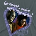 thumbnail image 2 of Beetlejuice Valentine Make My Millennium Women's T Shirt, Charcoal, X-Large, 2 of 5