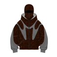 thumbnail image 1 of MHFRRA Sudaderas con Capucha y Cremallera para Hombre Elegante Sudadera con Capucha y Cremallera para Hombre, Ideal para Uso Informal En Primavera, Otoño E Invierno Marrón, 1 of 3