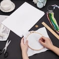 thumbnail image 3 of 39.37 by 27-Inch White Cotton Stitch Embroidery Fabric 25 Count Zweigart Fabric Stitch Embroidery Cloth for Making Garments Crafts White, 3 of 6
