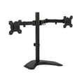 thumbnail image 1 of Mount-It! Dual Monitor Stand for Desk - Double Monitor Mount for 2 Screens up to 32 Inch and 17 Lbs - Free-standing Base Swivel, Tilt, Rotates 360 Adjustable Arms - VESA Compatible High Grade Steel, 1 of 3