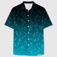thumbnail image 6 of Hessimy Mens Short Sleeve Button Down Shirt Lightweight Wrinkle Free Untucked Dress Shirts(Green,XL), 6 of 7