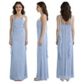 thumbnail image 3 of Elegant Long Formal Wedding Guest Dresses for Women Ruched Bodycon Maxi Evening Gown with Floral Shoulder Detail Cocktail Party Dress, 3 of 8