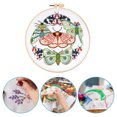 thumbnail image 4 of Kit Artesanía Arte Costura Hecho A Mano Bordado Animal Con Hilos Algodón Aro para Mamá Abuela, 4 of 9