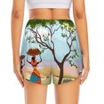 thumbnail image 4 of Goofa African Women Printed Women 2 in 1 Running Shorts,Quick Dry Athletic Workout Shorts,High Waisted Athletic Shorts with Liner Pockets-Large, 4 of 9