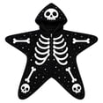 thumbnail image 7 of KAUOD Baby Halloween Star Romper Pumpkin Skeleton Ghost Fleece Hooded Bodysuit, 7 of 7
