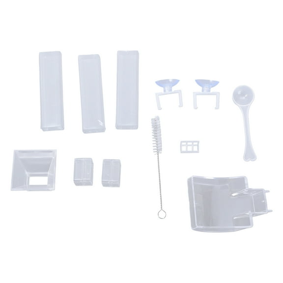 Transparent Acrylic Feeding Tube for FishTank with Detachable Frame Feeding Supplies for Fish&Shrimp Feeding Accessories