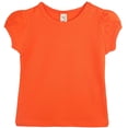 thumbnail image 1 of Lilax Camiseta Básica De Manga Corta Con Cuello Redondo Para Bebé Niña 12-18 Meses Naranja, 1 of 5