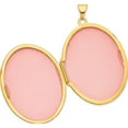 thumbnail image 4 of 14K Yellow Gold 33Mm Floral Oval Locket Pendant (Width 24.4) (Length 38.25) - Jbsp, 4 of 5