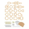 thumbnail image 1 of de 124 piezas para pendientes de érica, 30 partes traseras de pendientes, 24 formas, de fabricación de pendientes para Naranja Sunnimix Cortador de polímero, 1 of 8