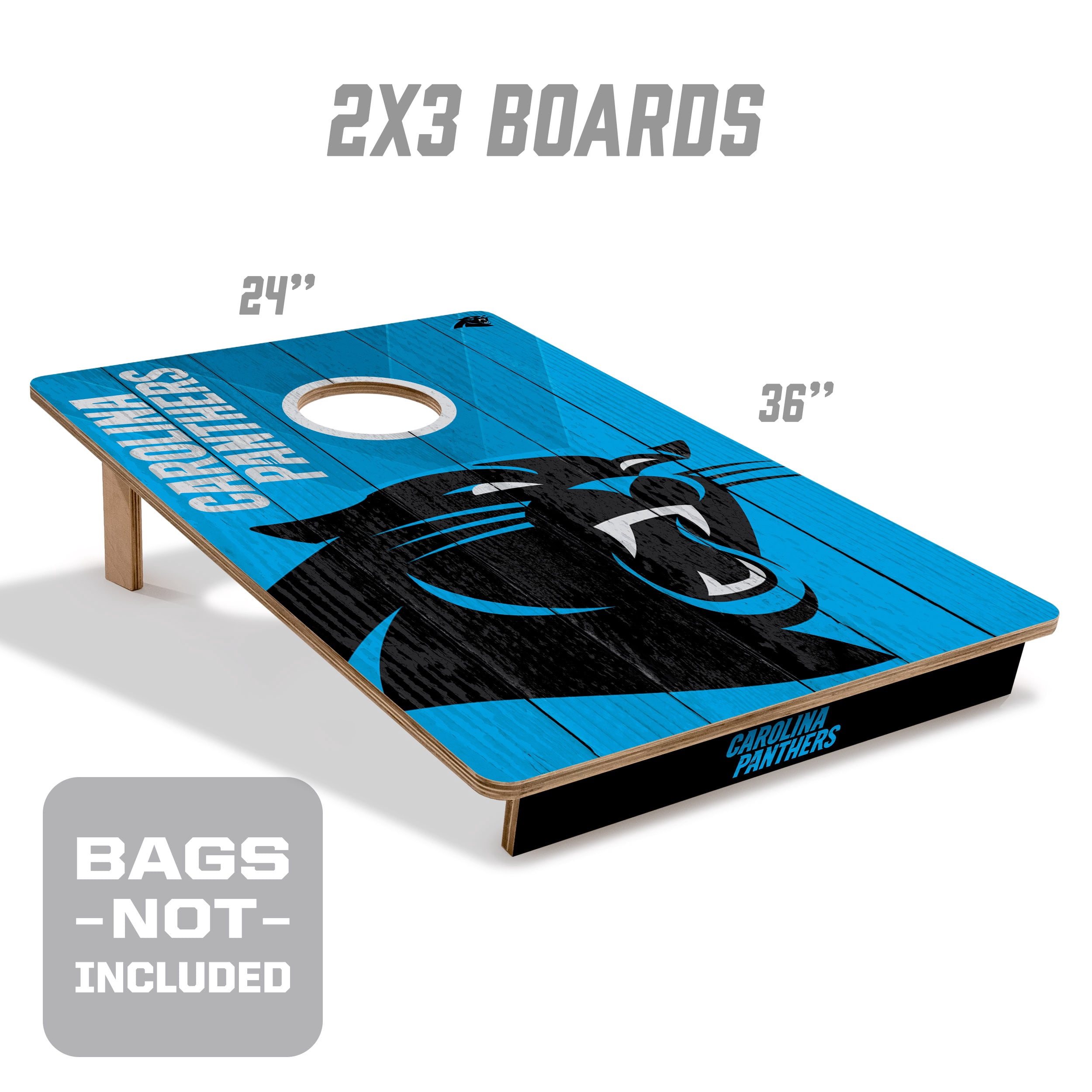 YouTheFan NFL Carolina Panthers 2' x 3' Cornhole Game No Bags