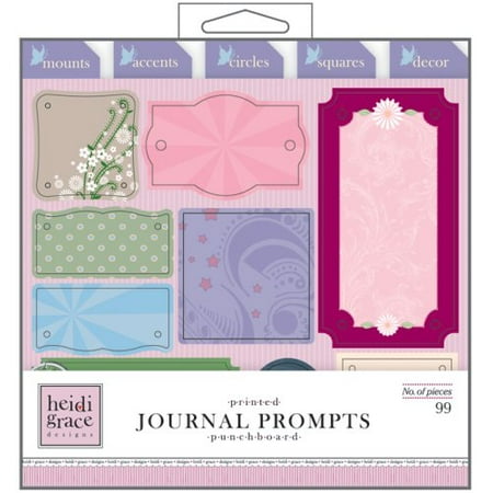 Heidi Grace Designs - Heidi Grace Designs Punchboard Shapes Box Sets Only Time Journal Prompts, Heidi grace designs by Fiskars By Fiskars Ship from US