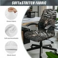 thumbnail image 3 of HELLHERO American Flag Deer Print Office Chair Cover with Armrest Covers, Gaming Chair Seat Covers Skin Friendly, Computer Office Chairs Cover with Armrest Slipcover, 3 of 6
