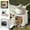 Silver, variant on Portable Wood Stove, 3.5x3.5x4.3inch Stainless Steel Wood Burning Stove, Foldable Camping Backpacking Stove for Outdoor Hiking Picnic BBQ Picnic Hunting