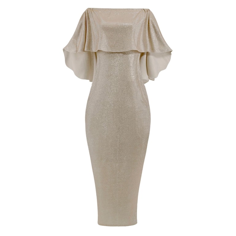 Homenesgenics Plus Size Dresses for Women on Ladies Back Big Leaf Wrapped Chest and Shoulder BlingBling Package Hip Split Evening Dress Gifts for Women - Walmart.com Homenesgenics Plus Size Dresses for Women on Ladies Back Big Leaf Wrapped Chest and Shoulder BlingBling Package Hip Split Evening Dress Gifts for Women - Walmart.com