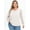 White, variant on Mengpipi Women's Plus Size Tops Waffle Knit Lace Long Sleeve Blouse Loose Casual Shirt 1X-5X