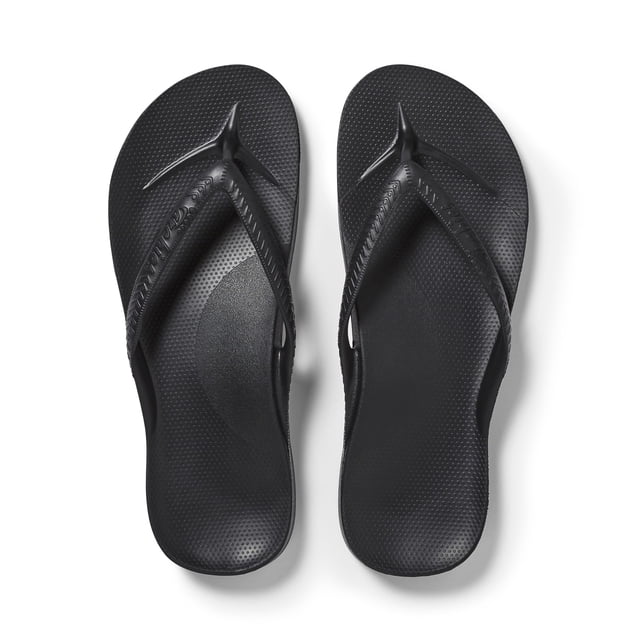 Flip Flops ARCHIES Arch Support para hombre y mujer, color negro