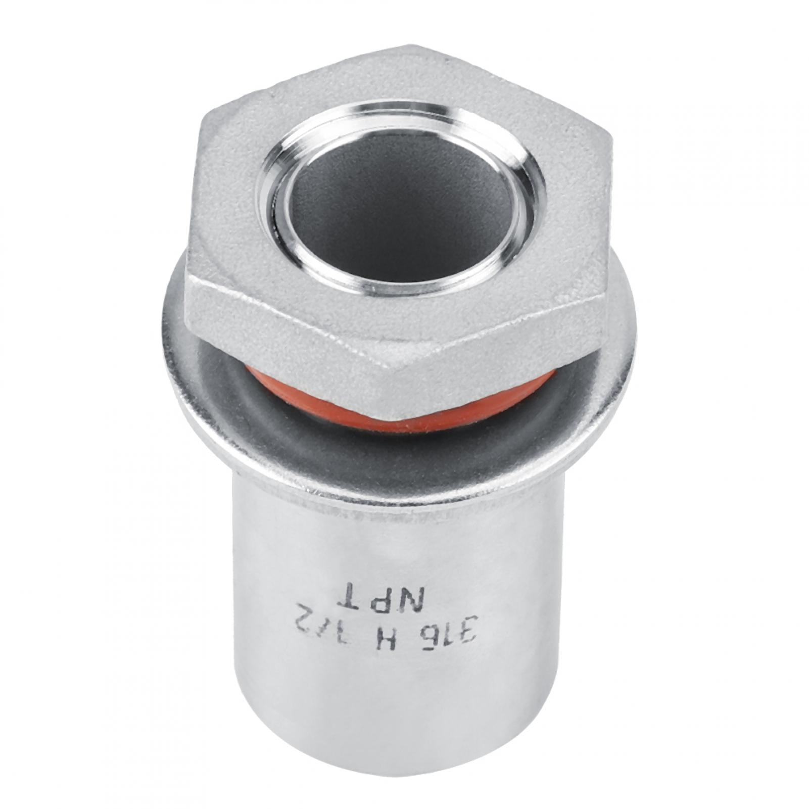 Cergrey 1/2" Stainless Steel Homebrew Weldless Bulkhead Fitting For