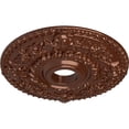 thumbnail image 3 of Ekena Millwork 18"OD x 3 1/2"ID x 1 1/2"P Rose Ceiling Medallion (Fits Canopies up to 7 1/4"), Hand-Painted Copper Penny, 3 of 6