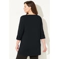 thumbnail image 2 of Catherines Women's Plus Size Suprema Boatneck Tunic Top, 2 of 4