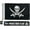 Pirate Flag, variant on Boat Flag Pole Kit American Flag US 12" x 18" Small America Flags Set and Holder 12x18 Pontoon Sailboat