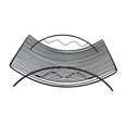 thumbnail image 2 of Cesta de frutas, soporte para frutas, organizador de artículos varios, decoración del hogar, elegante Negro, 2 of 9