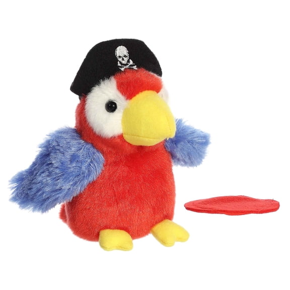 Aurora - Mini Red Shoulderkins - 4" Swashbuckler Parrot - Adorable Stuffed Animal