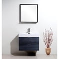 thumbnail image 7 of Kubebath Bliss 30" Gray Oak Wall Mount Modern Bathroom Vanity, 7 of 7