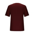 thumbnail image 4 of Ohufall Men's Short Sleeve T Shirt Casual Solid Color V-Neck Tops Tee Shirts Fitness Workout Pullover Shirts with Pocket, 4 of 5