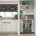 thumbnail image 5 of LALILO Kitchen Curtain Valance Paisley Gold Floral Rod Pocket Window Curtain 52"x 18" Set of 2, 5 of 7