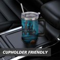 thumbnail image 7 of Happy Halloween Cup with Handle and Straws 40 OZ Insulated Travel Cup Birthday Present for Men Dad Son Husband Gifts for Him/Her Water Bottle, 7 of 7
