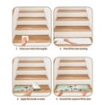 thumbnail image 5 of Stair Treads for Wooden Steps,Green Floral Peel and Stick Stair Treads with Adhesive,Country Rustic Ombre Painting Art Watercolor Non Slip Indoor Stairs Runner Rugs Mats for Elders Dogs 8"x30" 4PCS, 5 of 7