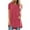 #1-Hot Pink, variant on Patlollav Womans Summer T-Shirts Solid Round Neck Loose Short Sleeve Tops Blouse