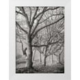 thumbnail image 3 of Vitaly Geyman 4x24 White Modern Wood Framed Wall Art Titled - Tree in the Mist V BandW, 3 of 5