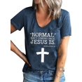 thumbnail image 1 of Easter Women's Cross And Letter Print Top, 1 of 2