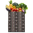 thumbnail image 1 of Abstract Striped Canvas Shopping Bag – Artistic Reusable Tote, 1 of 6