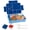 Blue, variant on YUSS Bento Boxes，Lunch Boxes with 7 Compartments，Lunch Container for Adults with Utensils & Sauce Container，BPA-Free，Pink