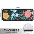 thumbnail image 5 of Kitchen Rugs Sets Of 2,Pioneer Flower Floral Print Pattern Anti Fatigue Kitchen Mat Rugs Non Slip Washable,Decorative Kitchen Floor Mats for Kitchen,Sink,Laundry,17"x47"+17"x47", 5 of 5