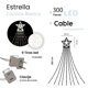 thumbnail image 2 of Estrella Con Cortina De Serie 300 Led Luz Blanca 2.10mts, 2 of 5