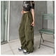 thumbnail image 5 of Pantalones anchos de cintura alta para mujer Y2K con 4 bolsillos, 5 of 7