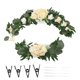 thumbnail image 2 of Decoración de fondo floral, juego de guirnaldas de flores artificiales, letreros de bienvenida, decoraciones florales, juego de guirnaldas de flores artificiales, integración perfecta, 2 of 12