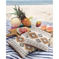 thumbnail image 4 of Outdoor Throw Pillow Cover Bohemian Southwest Ethnic Art Waterproof Cushion Covers 2 Pack Retro Abstract Geometric Art Pillow Cases Home Decoration for Patio Garden Couch Sofa, 4 of 7