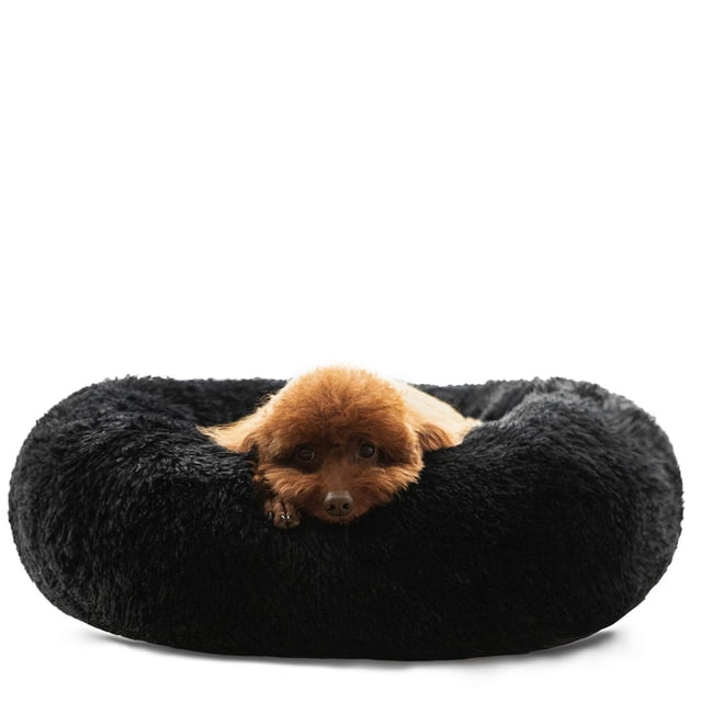 Cama para perros HACHIKITTY Calming Donut Cuddler para perros medianos y grandes