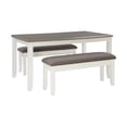 thumbnail image 3 of Jane Farmhouse 60" Dining Table, Vanilla White wit, 3 of 4